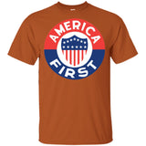 AMERICA FIRST agian! T shirt G200B Gildan Youth Ultra Cotton T-Shirt