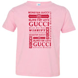 Gucci logomania print Red color gucci men's t shirt 3321 Rabbit Skins Toddler Jersey T-Shirt