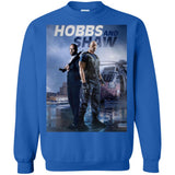 Hobbs & Shaw T-Shirt 2019 HOT Fast & Furious Presents Summer Men's Black And White S-5XL G180 Gildan Crewneck Pullover Sweatshirt  8 oz.