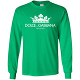Dolce & Gabbana Men's Oversized Logo T-Shirt G240 Gildan LS Ultra Cotton T-Shirt