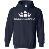Dolce & Gabbana Black Crown Tee G185 Gildan Pullover Hoodie 8 oz.