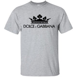 Dolce & Gabbana Crown D&G Logo Ringer Tee G200 Gildan Ultra Cotton T-Shirt