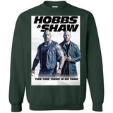 Hobbs & Shaw T-Shirt 2019 Movie HOT Fast&Furious Presents MEN-WOMEN Black-White G180 Gildan Crewneck Pullover Sweatshirt  8 oz.