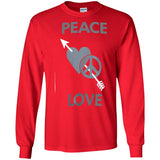Love Moschino Man Black T-Shirt Cotton, Elastane G240 Gildan LS Ultra Cotton T-Shirt