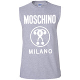 Moschino Kids - logo print T-shirt - kids - Cotton G270 Gildan Men's Ultra Cotton Sleeveless T-Shirt