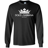 Dolce & Gabbana Men's Oversized Logo T-Shirt G240 Gildan LS Ultra Cotton T-Shirt