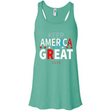 Keep American great 2020 B8800 Bella + Canvas Flowy Racerback Tank