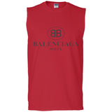 Balenciaga - Logo-print Cotton-jersey T-Shirt - White G270 Gildan Men's Ultra Cotton Sleeveless T-Shirt