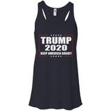2020 Donald Trump Keep America Great B8800 Bella + Canvas Flowy Racerback Tank