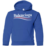 Balenciaga, Logo cotton T-shirt, Women, Black G185B Gildan Youth Pullover Hoodie