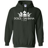 Dolce & Gabbana Men's Oversized Logo T-Shirt G185 Gildan Pullover Hoodie 8 oz.