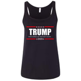Trump Grab America  By the Pussy Again t shirt 6488 Bella + Canvas Ladies' Relaxed Jersey Tank