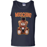 Moschino Circus Bear T-shirt Black - Black G220 Gildan 100% Cotton Tank Top