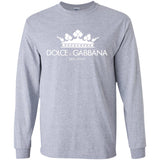 Dolce & Gabbana Men's Oversized Logo T-Shirt G240 Gildan LS Ultra Cotton T-Shirt