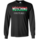 Moschino - Couture logo T-shirt - men - Cotton - 50 - Black G240 Gildan LS Ultra Cotton T-Shirt