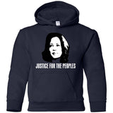 Kamala Harris Justice for the peoples t shirt G185B Gildan Youth Pullover Hoodie