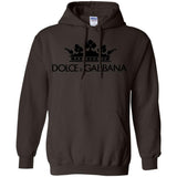Dolce & Gabbana Crown D&G Logo Ringer Tee G185 Gildan Pullover Hoodie 8 oz.