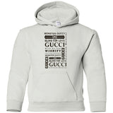Gucci logomania print gucci men's t shirt G185B Gildan Youth Pullover Hoodie