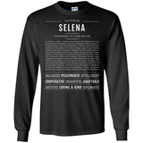 Selena  Classic Name Print t shirt G240 Gildan LS Ultra Cotton T-Shirt