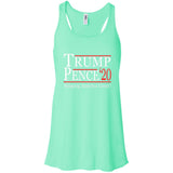 Trump pense keep America great 2020 B8800 Bella + Canvas Flowy Racerback Tank