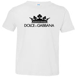 Dolce & Gabbana Crown D&G Logo Ringer Tee 3321 Rabbit Skins Toddler Jersey T-Shirt