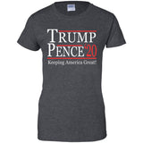 Trump pense keep America great 2020 G200L Gildan Ladies' 100% Cotton T-Shirt