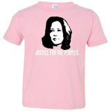 Kamala Harris Justice for the peoples t shirt 3321 Rabbit Skins Toddler Jersey T-Shirt