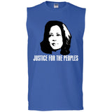 Kamala Harris Justice for the peoples t shirt G270 Gildan Men's Ultra Cotton Sleeveless T-Shirt