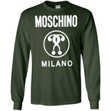 Moschino Kids - logo print T-shirt - kids - Cotton G240 Gildan LS Ultra Cotton T-Shirt