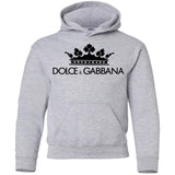 Dolce & Gabbana Crown D&G Logo Ringer Tee G185B Gildan Youth Pullover Hoodie