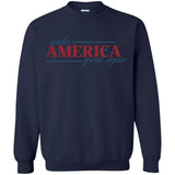 Make america great again G180 Gildan Crewneck Pullover Sweatshirt  8 oz.