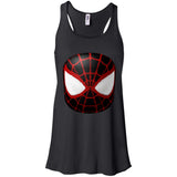 Spider man mask T Shirt B8800 Bella + Canvas Flowy Racerback Tank