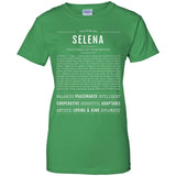 Selena  Classic Name Print t shirt G200L Gildan Ladies' 100% Cotton T-Shirt