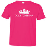 Dolce & Gabbana Black Crown Tee 3321 Rabbit Skins Toddler Jersey T-Shirt