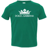 Dolce & Gabbana Black Crown Tee 3321 Rabbit Skins Toddler Jersey T-Shirt