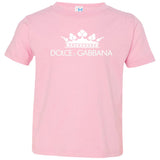 Dolce & Gabbana Black Crown Tee 3321 Rabbit Skins Toddler Jersey T-Shirt