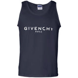 Givenchy Men's Destroyed Logo Graphic T-Shirt, Black, Men's G220 Gildan 100% Cotton Tank Top