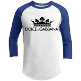 Dolce & Gabbana Crown D&G Logo Ringer Tee T200 Sport-Tek Sporty T-Shirt