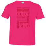 Gucci logomania print Red color gucci men's t shirt 3321 Rabbit Skins Toddler Jersey T-Shirt