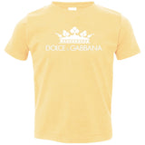 Dolce & Gabbana Black Crown Tee 3321 Rabbit Skins Toddler Jersey T-Shirt