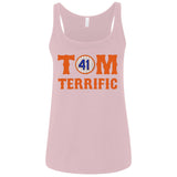 Tom Terrific Patriots t shirt 6488 Bella + Canvas Ladies' Relaxed Jersey Tank