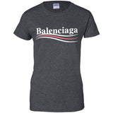 Balenciaga, Logo cotton T-shirt, Women, Black G200L Gildan Ladies' 100% Cotton T-Shirt