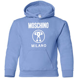 Moschino Kids - logo print T-shirt - kids - Cotton G185B Gildan Youth Pullover Hoodie