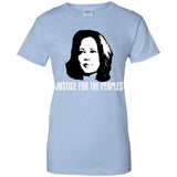 Kamala Harris Justice for the peoples t shirt G200L Gildan Ladies' 100% Cotton T-Shirt