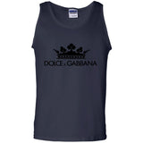 Dolce & Gabbana Crown D&G Logo Ringer Tee G220 Gildan 100% Cotton Tank Top