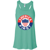 AMERICA FIRST agian! T shirt B8800 Bella + Canvas Flowy Racerback Tank