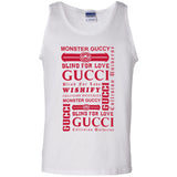 Gucci logomania print Red color gucci men's t shirt G220 Gildan 100% Cotton Tank Top