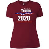 President Trump keep America great 2020 NL3900 Next Level Ladies' Boyfriend T-Shirt
