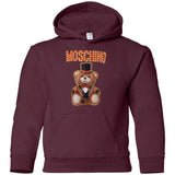 Moschino Circus Bear T-shirt Black - Black G185B Gildan Youth Pullover Hoodie