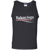 Balenciaga, Logo cotton T-shirt, Women, Black G220 Gildan 100% Cotton Tank Top